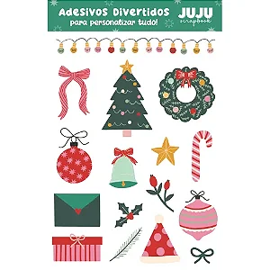 Coleção Natal Encantado - Adesivo DTF UV - SINO - Juju Scrapbook