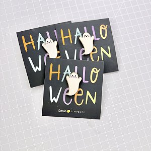 Coleção HALLOWEEN - Pin Fantasma - Lemon Scrapbook