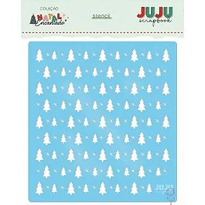 Coleção Natal Encantado - Stencil - PINHEIRO - Juju Scrapbook