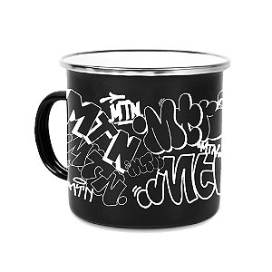 Caneca Esmaltada MTN Logo Black