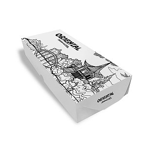 Embalagem Sushi Comida Oriental Ilustrada