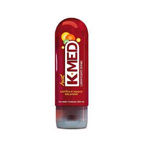 Gel Lubrificante Íntimo K-med Hot 200 Gramas