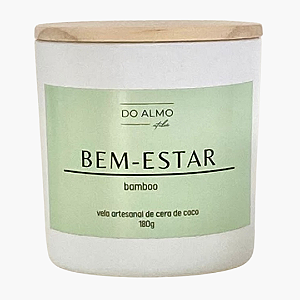 Vela Aromática Artesanal Bamboo BEM-ESTAR 180g