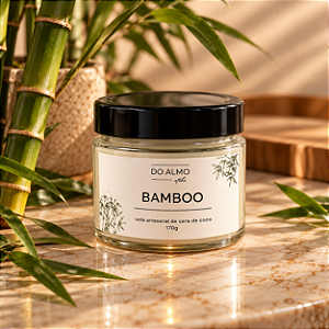 Vela Aromática Bamboo 170g | Linha Clássica