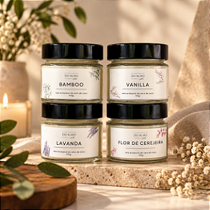 Kit 4 Velas Aromáticas 170g
