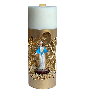 Vela Religiosa Artesanal Nossa Senhora das Graças