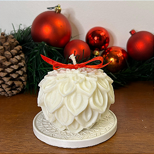 Vela Flower Ball decorativa