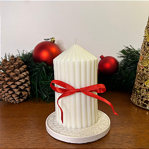 Vela Decorativa Listrada