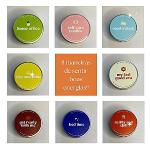 Vela Aromática Coleção 'Feel Good' latinha 90g