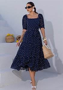 VESTIDO CHIFFON POA - LUZIA FAZZOLLI