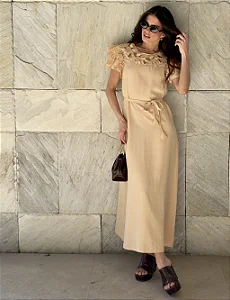 VESTIDO LIOCEL FLOR DECOTE - DELIGHT