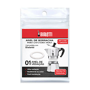 Borracha de vedacao cafeteira bialetti 6 xicaras original Ø externo 7,2 cm, Ø interno 5,5 cm importado Bialetti