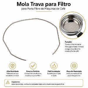 Anel Mola Porta Filtro 58mm Gaggia - Cimbali - Faema - Casadio