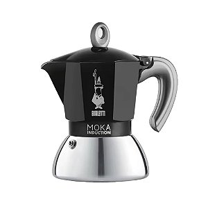 Cafeteira Bialetti Moka Induction Preta  2 Xic 40ml Original Importado Bialetti Italia