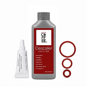 Descalcificante 250ml Gaggia + graxa atoxica 5g + Kit Oring