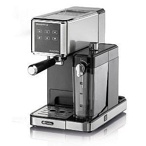 Maquina De Café Expresso Ametista, espumador de leite, compatível com café moído e saches - 127V
