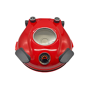 Forno Elétrico Labravia Davvero Vermelho com Termômetro e Pedra Cerâmica
