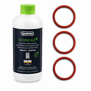 Descalcificante P/ Maquinas Delonghi 500ML + Kit Orings