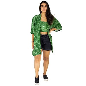 Kimono e Top Mariah Luxo Urbano