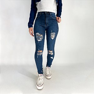 Calça Jeans Skinny Olivia Pink Lú