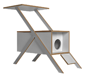 Casinha de gato Thomas Branca