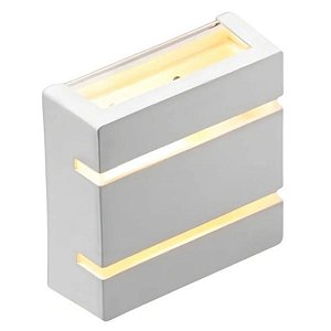 Kit 2 x Arandela Paris Branca G9 com lâmpada 5W