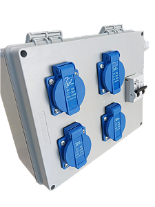 Quadro Robozinho 4 x Tomadas 20A - Canteiro De Obra