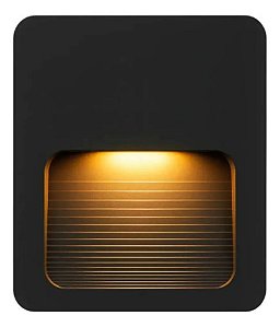 Balizador De Sobrepor Anton Preto 2w 3000k Galaxy Led Bivolt