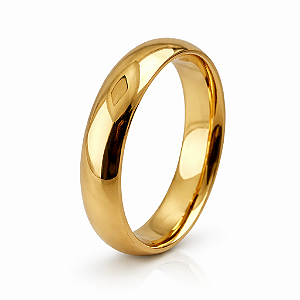 Aliança em Ouro 18K 4,00 mm Lisa