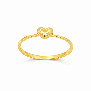 Anel em Ouro 18k Coração
