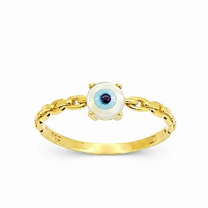 Anel em Ouro 18k Olho Grego