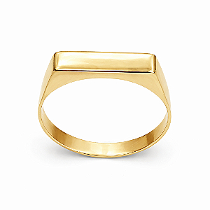 Anel em Ouro 18k Chapa Reta