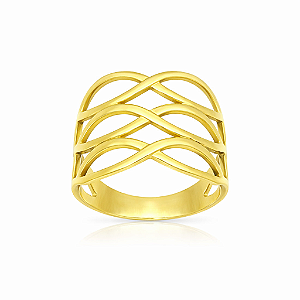 Anel em Ouro 18K Vazado
