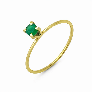 Anel em Ouro 18K com Zircônia Infantil
