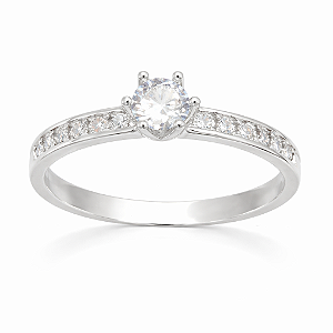 Anel em Prata 925 com Zircônia