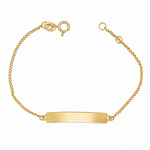 Pulseira em Ouro 18K de Chapinha Infantil