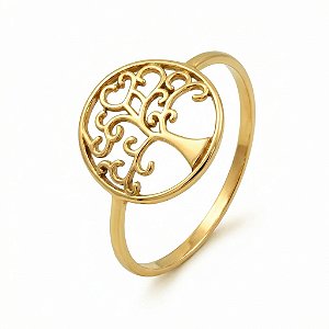 Anel em Ouro 18K Árvore da Vida