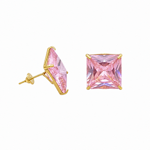 Brinco em Ouro 18K com Zircônia