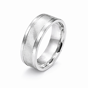 Aliança em Prata 925 Diamantada