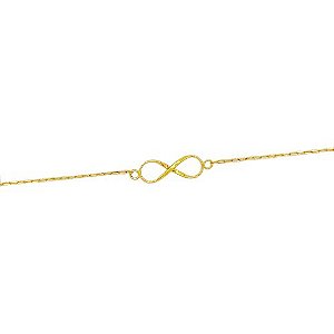 Pulseira em Ouro 18K com Infinito