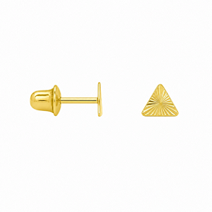 Brinco em Ouro 18K Triangulo