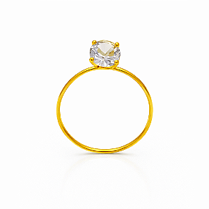 Anel em ouro 18K com Zircônia