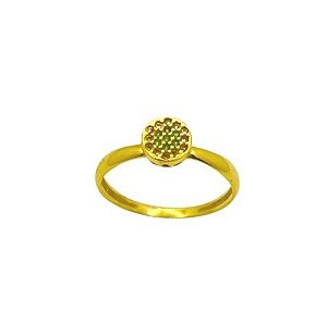 Anel em Ouro 18K com Zircônia