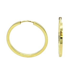 Argola em Ouro 18K Redonda