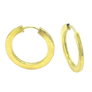 Argola em Ouro 18K Redonda