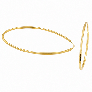 Argola em Ouro 18K Navete