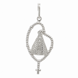 Pingente em Prata 925 Nossa senhora
