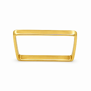 Anel em Ouro 18K Quadrado