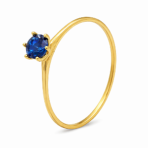 Anel em Ouro 18K Calice Azul Royal