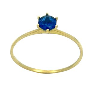 Anel em Ouro18K Calice Azul Royal